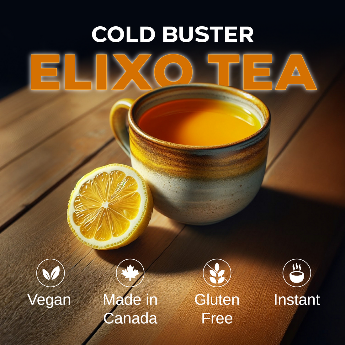 DOMO Elixo Tea – 115g | Instant Micro-Ground Wellness Blend