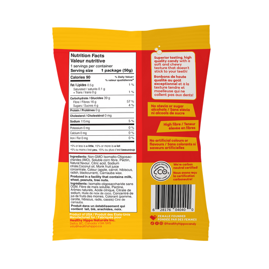 Healthy Hippo Cola Bottles – 50g | Low Sugar Vegan Gummies | Plant-Based Candy with Cola Flavour - Healthily Ever After