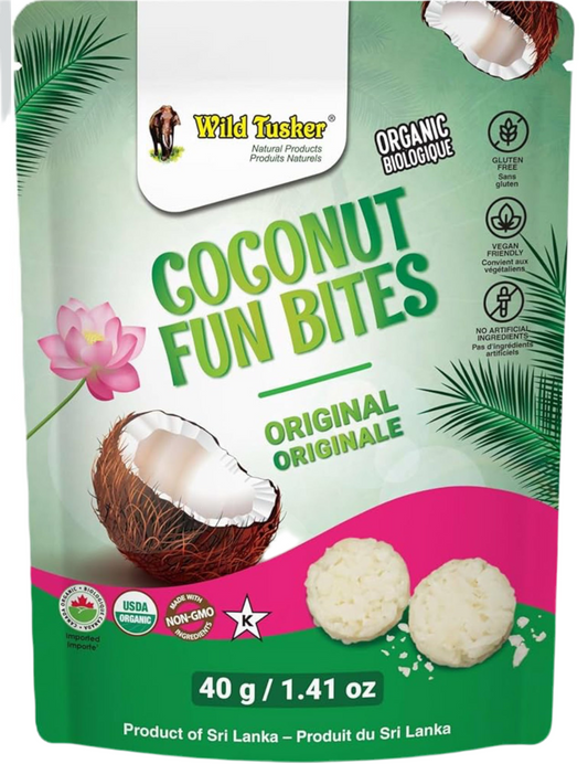 Tusker Organic Coconut Fun Bites – Clean, Vegan Energy Snack - Healthily Ever After