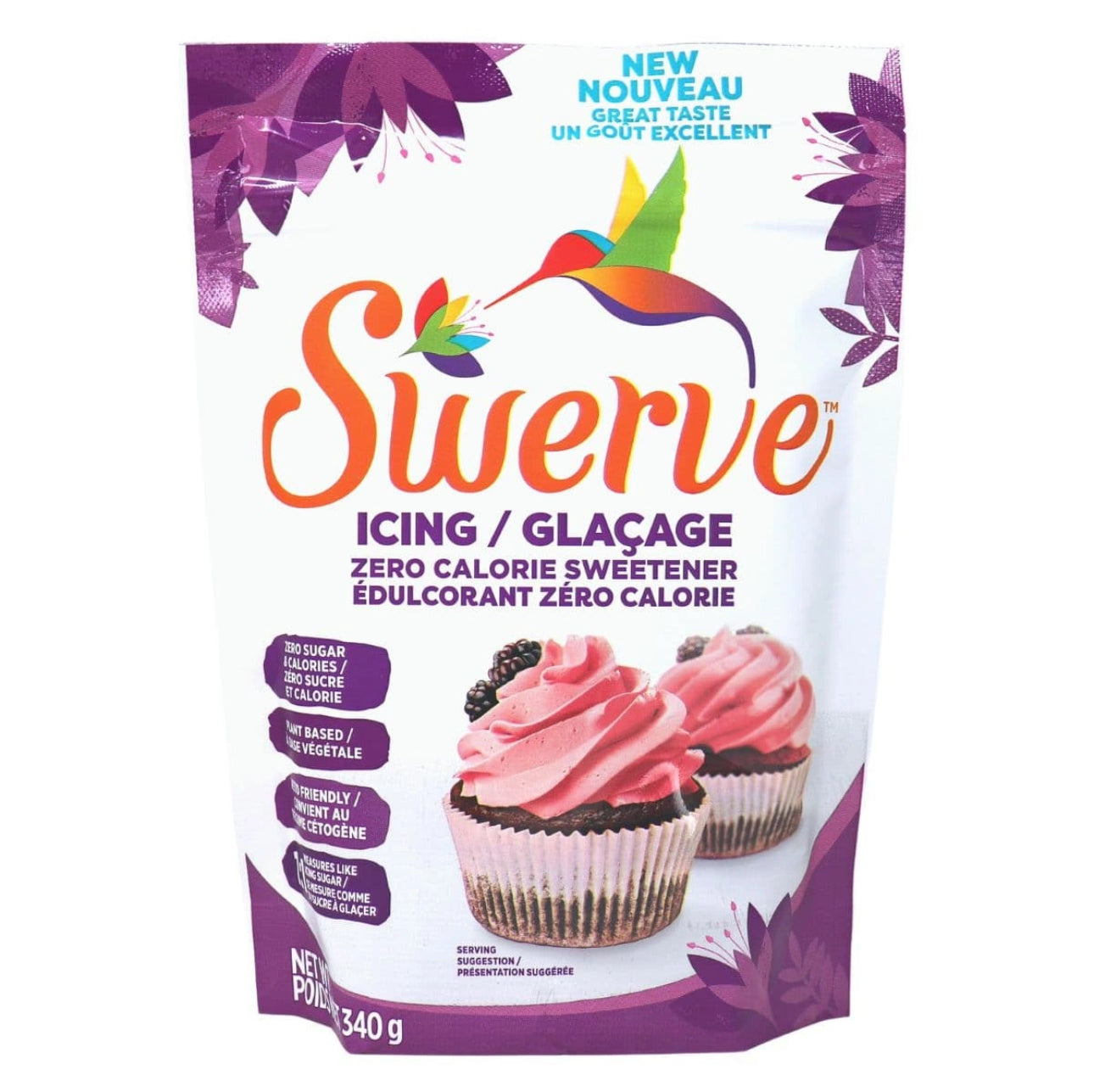 Swerve Confectioners Icing Sugar – Zero Sugar, Keto-Friendly, Low Carb (340g)