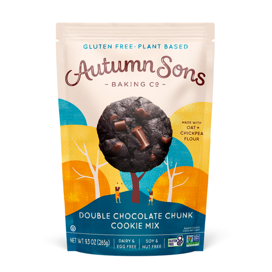Autumn Sons Double Chocolate Chunk Cookie Mix | Gluten-Free, Vegan, Non-GMO, Nut-Free | 265g