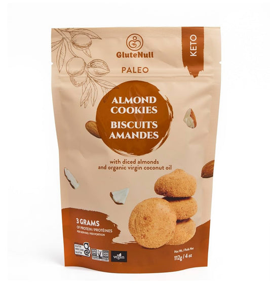 Glutenull Keto Cookies – Light Almond (112g) | Gluten-Free & Vegan Snack