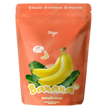 Origo Freeze Dried Banana Snacks (30g) | 100% Real Fruit, No Sugar Added, Vegan, Gluten Free, Non-GMO | Healthy Crunchy Fruit Chips Canada - Healthily Ever After