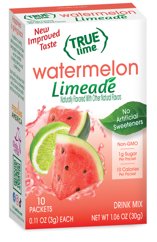 True Citrus Watermelon Limeade – Low Sugar Natural Drink Mix