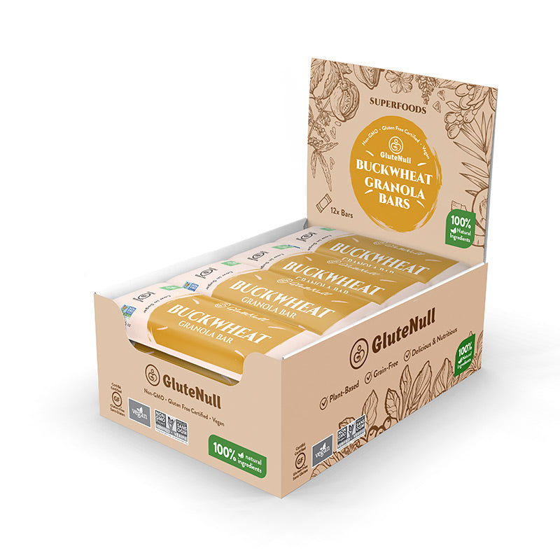 Glutenull Buckwheat Granola Bar 42g – Organic, Gluten-Free, Vegan Snack
