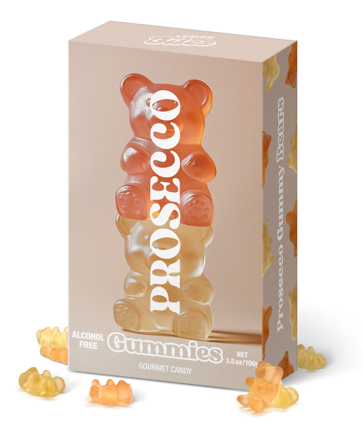 Vesper Bites Gummies Prosecco Bears 100g – Case of 12