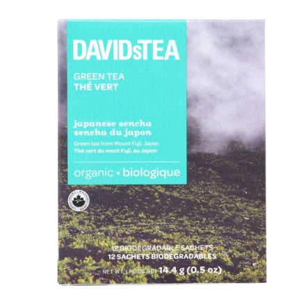 DAVIDsTEA Organic Japanese Sencha – 12 Sachets