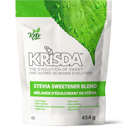 Krisda Stevia Sweetener | Zero Sugar, Keto-Friendly, Non-GMO, Gluten-Free Natural Sweetener
