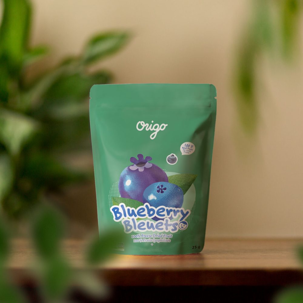 Origo Freeze-Dried Blueberries | 100% Real Fruit | No Sugar Added | Vegan, Gluten-Free, Non-GMO | Made in Canada Healthy Snack - Healthily Ever After
