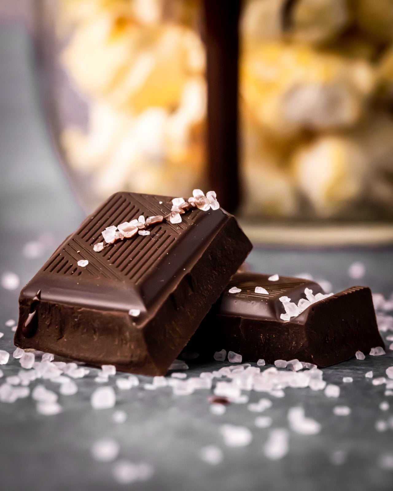 Klondike Gourmet Popcorn – Dark Chocolate & Sea Salt | 125g | Gluten Free, Vegan, Made in Canada