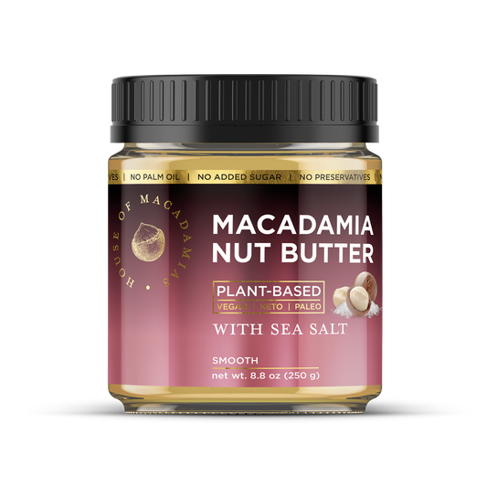 House of Macadamias Nut Butter – Sea Salt 250g | Keto, Vegan, Clean Ingredients, No Palm Oil