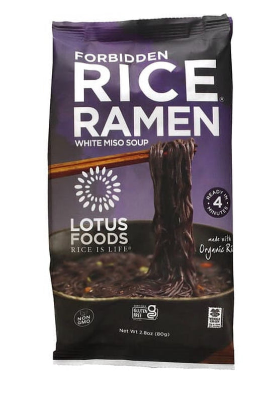 Forbidden Rice Ramen with White Miso Soup – 80g | Antioxidant-Rich, Gluten-Free, Vegan | Ready in 4 Minutes - Healthily Ever After