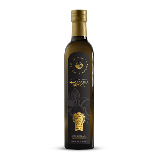 House of Macadamias Extra Virgin Cold Pressed Macadamia Nut Oil – 500ml | Keto, Vegan, High Smoke Point, Omega-7 Rich