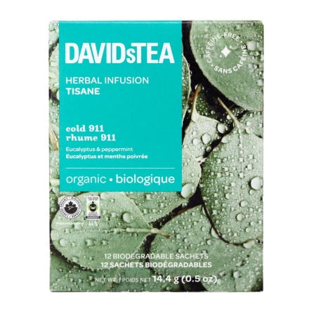 DAVIDsTEA Organic Cold 911 – 12 Sachets
