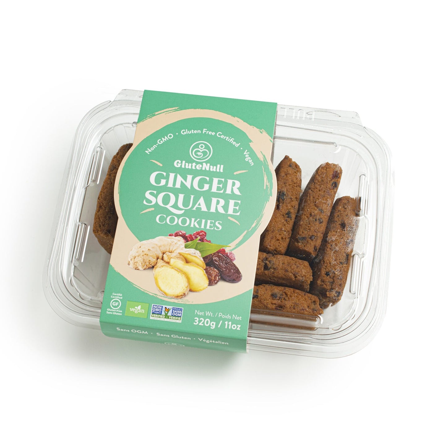 Glutenull Ginger Square Cookies – 320g