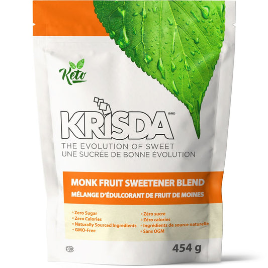 Krisda Monk Fruit Sweetener | Zero Sugar, Non-GMO, Keto-Friendly, Gluten-Free Natural Sweetener