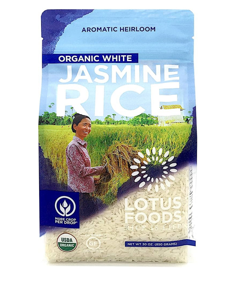 Organic White Jasmine Rice – 850g | Aromatic, Fluffy, Non-GMO | Ideal for Stir-Fries & Curries - Healthily Ever After