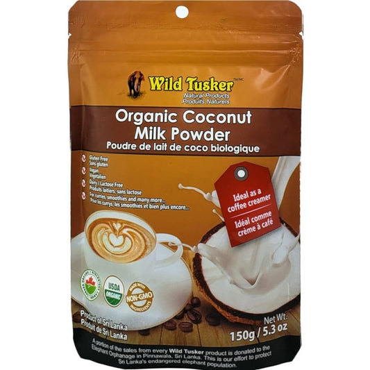 Organic Coconut Milk Powder – Wild Tusker 150g | Dairy-Free Creamer & Cooking Ingredient