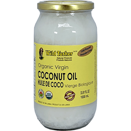 Organic Virgin Coconut Oil – Wild Tusker | Cold-Pressed, Unrefined | 200ml / 500ml / 1000ml - Healthily Ever After
