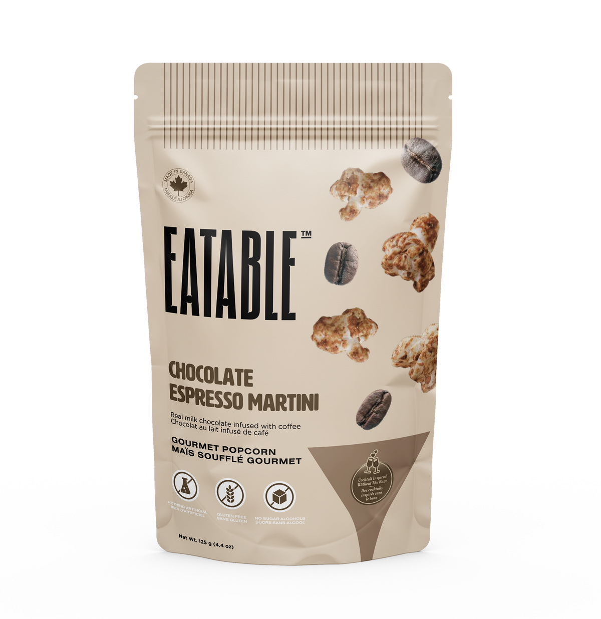 Eatable Popcorn Chocolate Espresso Martini 108g – Case of 6