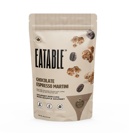 Eatable Popcorn Chocolate Espresso Martini 108g – Case of 6