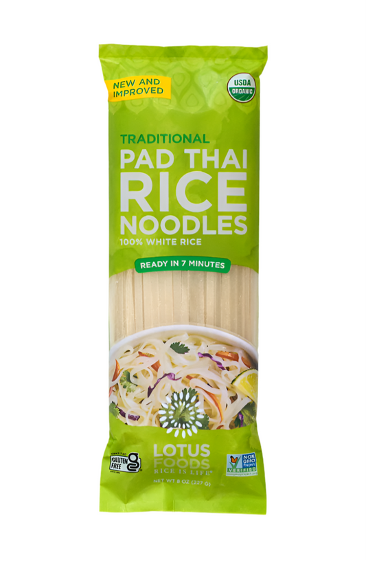 Traditional Pad Thai Rice Noodles – 227g | Gluten-Free, Quick-Cook | Perfect for Stir-Fries, Soups & Noodle Bowls - Healthily Ever After