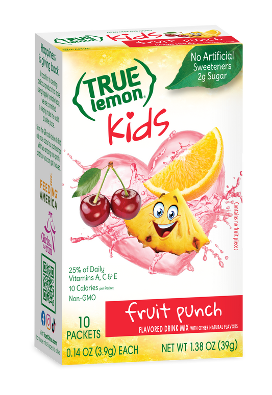 True Citrus Kids Fruit Punch Mix – Low Sugar, Natural Drink Powder
