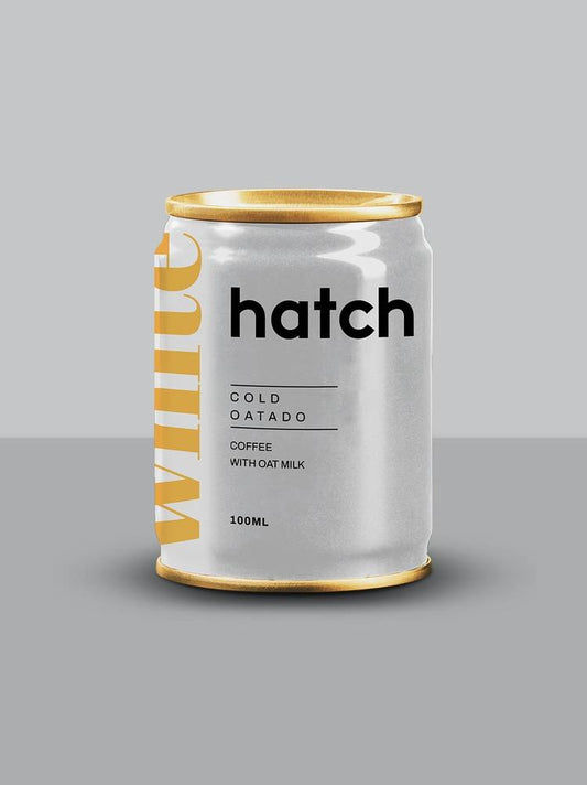 Hatch Cold Brew Cold Shots - Oatado White – 100ml | Oat Milk Espresso Latte | Vegan, Creamy, Portable Cold Brew