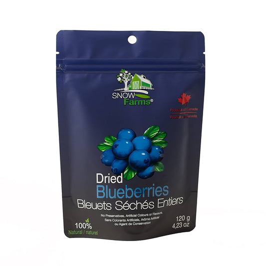 Snow Farms Canadian-Grown Dried Berries | Tart Cherries & Blueberries | Kosher, No Preservatives, Made in Canada | Healthily Ever After