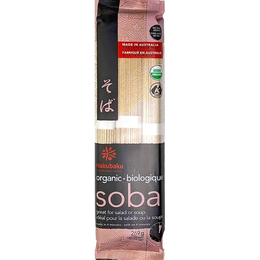 Hakubaku Organic Soba Buckwheat Noodles – Authentic Japanese Organic Wheat & Buckwheat Noodles (269g) - Healthily Ever After