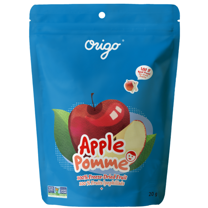 Origo Freeze-Dried Apple Crisps | 100% Real Fruit Snack | No Sugar Added | Made in Canada | Healthy Lightweight Snack - Healthily Ever After