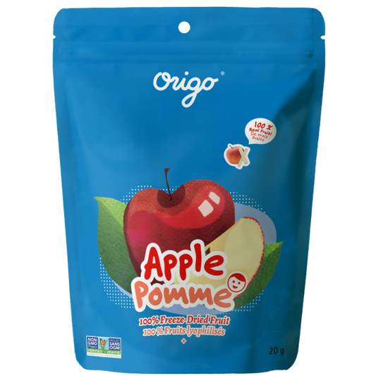 Origo Freeze-Dried Apple Crisps | 100% Real Fruit Snack | No Sugar Added | Made in Canada | Healthy Lightweight Snack - Healthily Ever After