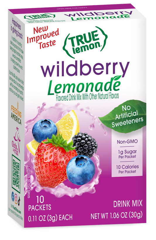 True Citrus Wildberry Lemonade – Low Sugar, Gluten‑Free Drink Mix