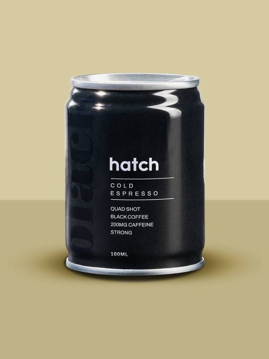 Hatch Cold Brew Cold Shots Black – 100ml | Strong Quad Shot Espresso Cold Brew | Vegan, Sugar-Free, Ready to Drink - Healthily Ever After