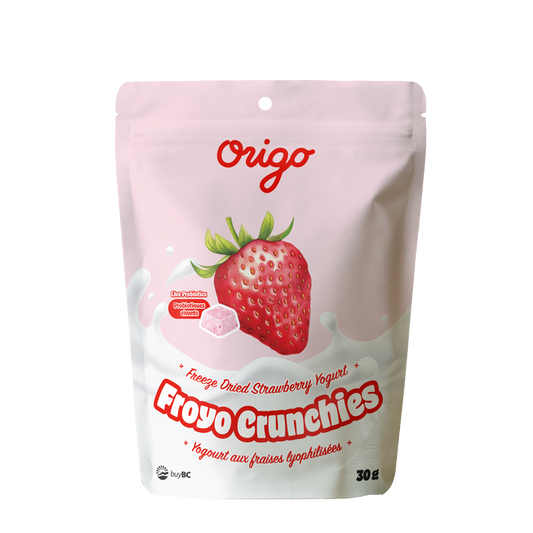 Origo Freeze-Dried Strawberry Yogurt Bites | Probiotic Snack | Grass-Fed Organic Dairy | Made in Canada | Crunchy Healthy Snack - Healthily Ever After