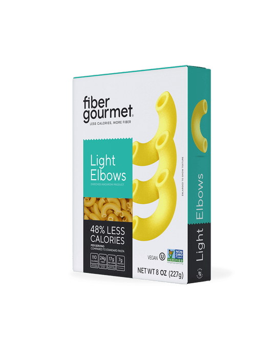 Fiber Gourmet Light Pasta Elbows – High Fiber, Low Calorie, Gut-Friendly Pasta (228g)