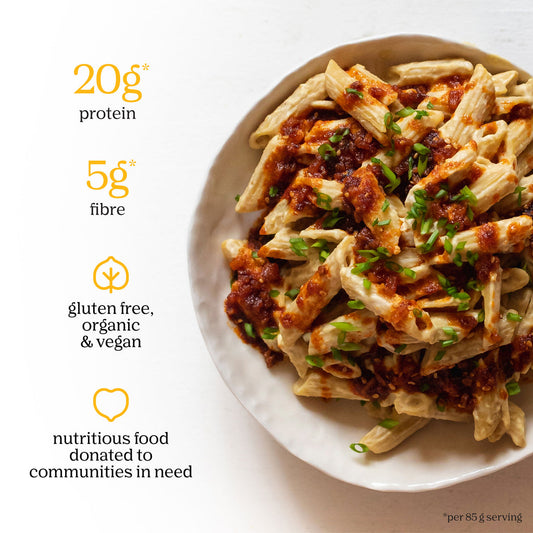 Chickapea Organic Penne Pasta – High Protein Gluten-Free Vegan Chickpea & Yellow Pea Pasta (227g) - Healthily Ever After