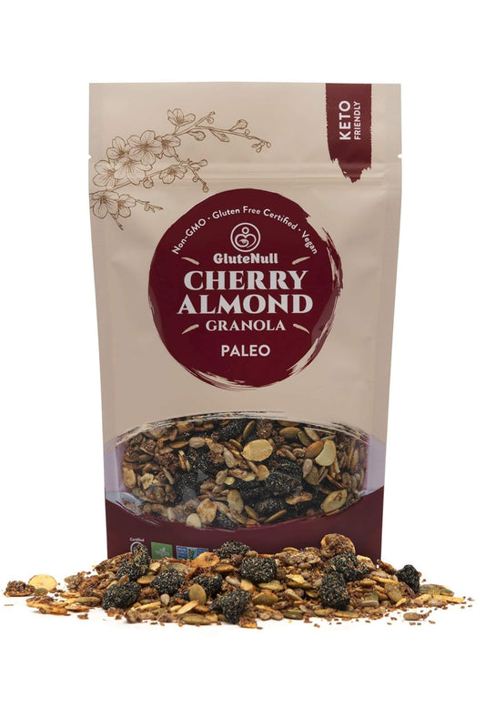 Glutenull Keto Granola – Cherry Almond (280g) | Low-Carb, Gluten-Free & Vegan