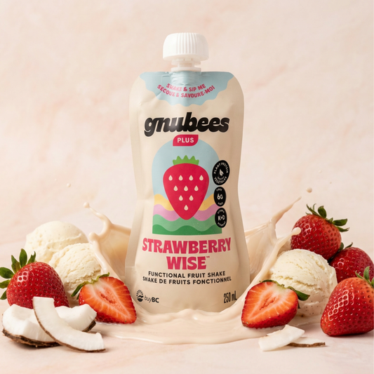 Gnubees Plus, Strawberry Wise 250mL – Case of 6