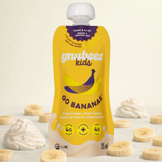 Gnubees Kids, Go Bananas 125mL – Case of 12