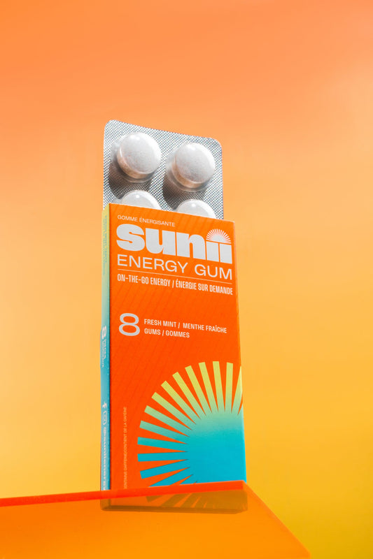 Sunii Energy Gum – Fast-Acting, Sugar-Free Caffeine Gum 8ct