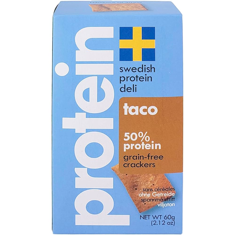 Swedish Protein Deli Low Carb Crackers – High Protein, Keto, Gluten-Free Snack | Cheese, Pizza, Taco, Simply Seeds Flavours | Healthily Ever After `