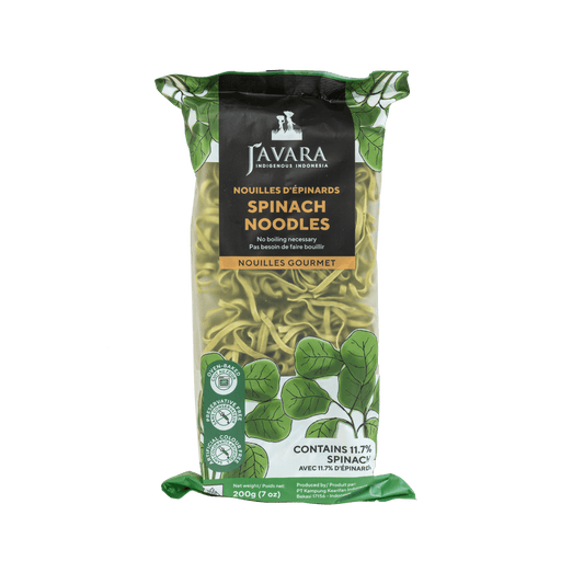 Javara Gourmet Veggie Noodles – Spinach | 200g | Plant-Based, Non-GMO, Upcycled Ingredients