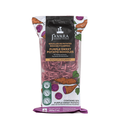 Javara Gourmet Veggie Noodles – Purple Sweet Potato | 200g | Plant-Based, Non-GMO, High Fibre