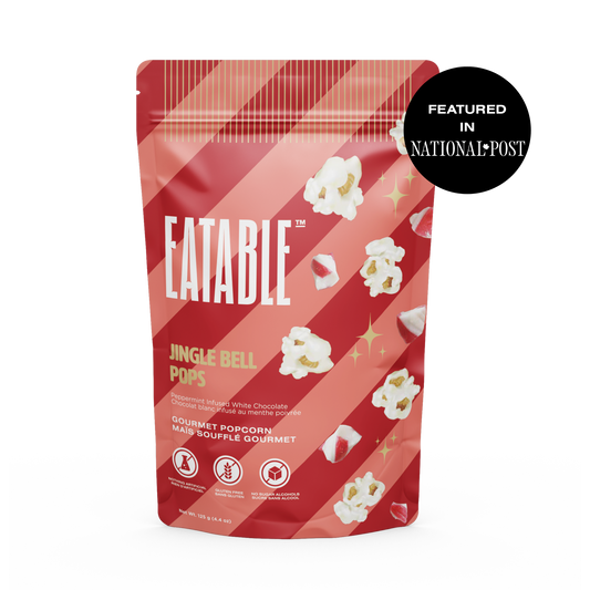 Eatable Popcorn Seasonal Jingle Bell Pops 125g – Case of 6