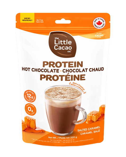 Little Cacao Protein Hot Choc Salted Caramel 320g – Case of 6