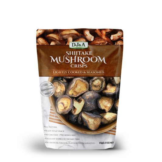 DJ&A Shiitake Mushroom Crisps 65g – Case of 9