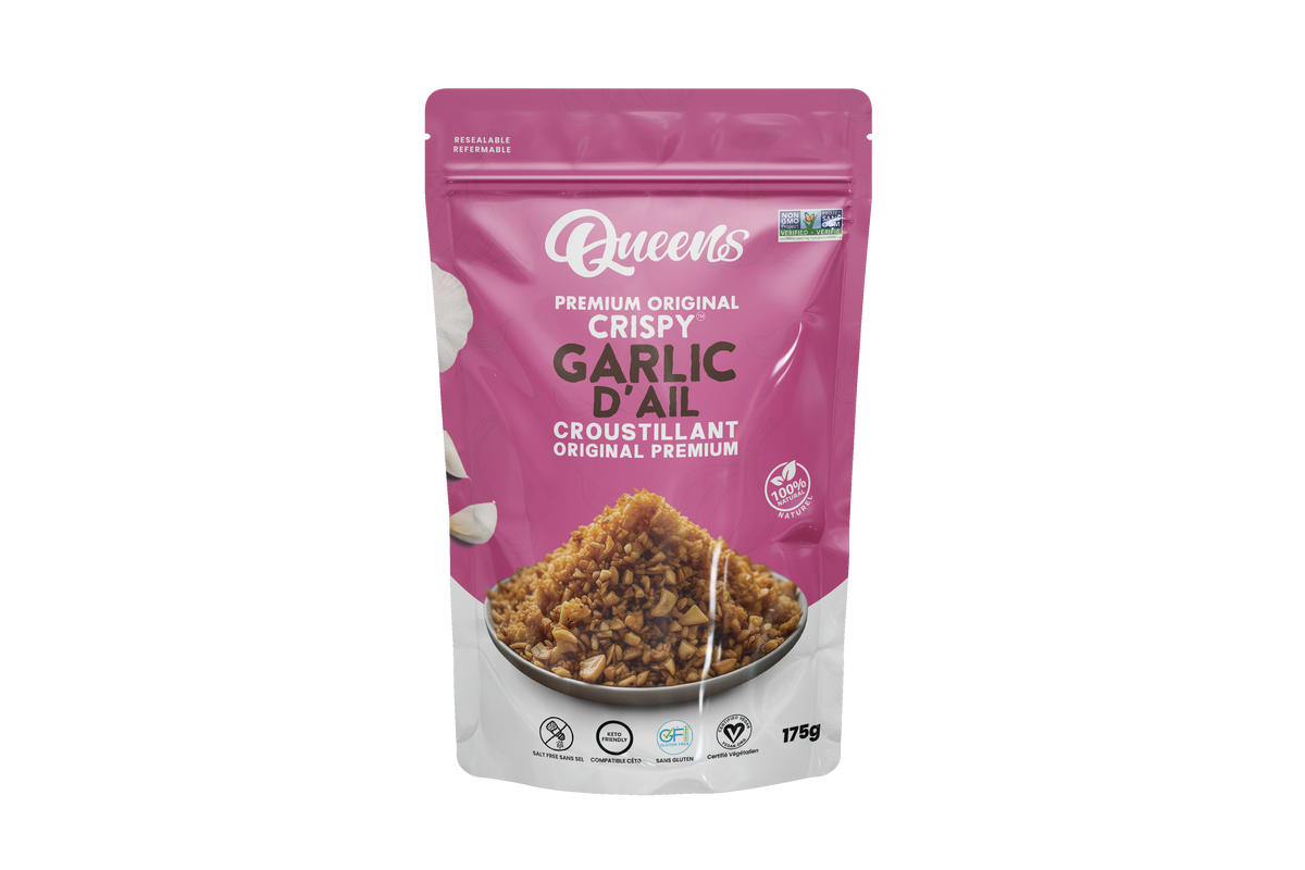 Queens Premium Original Crispy Garlic 175g – Case of 12