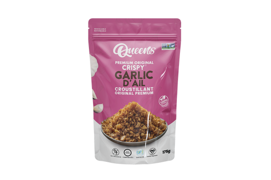 Queens Premium Original Crispy Garlic 175g – Case of 12