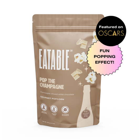Eatable Popcorn Pop The Champagne 125g – Case of 6